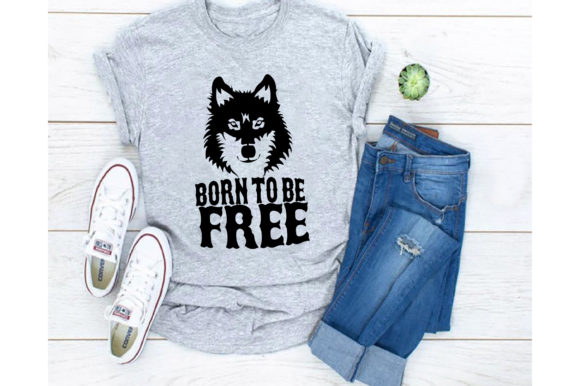 Born to Be Free Dog Svg Design