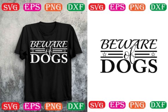 Dog SVG Design: Beware of Dogs