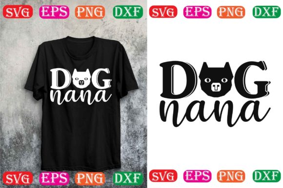 Dog Svg Design.dog Nana
