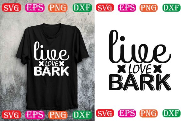 Dog Svg Design.live Love Bark