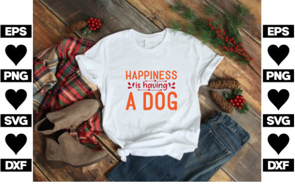 Happy Dog SVG Design