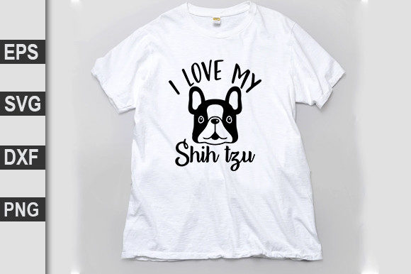Shih Tzu Love Embroidery Design